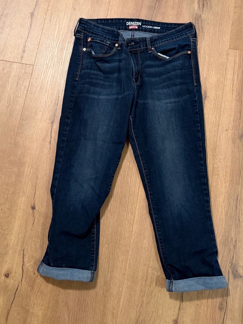 Denizen from Levi’s Dark Indigo Boyfriend Jeans